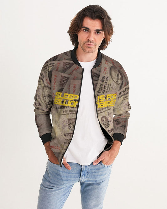 Sleep Is For Billionaires Men's All-Over Print Bomber Jacket