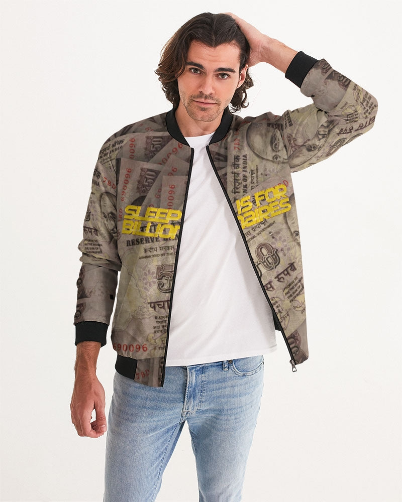 Sleep Is For Billionaires Men's All-Over Print Bomber Jacket