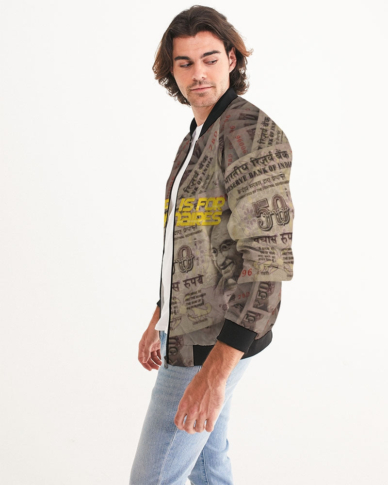 Sleep Is For Billionaires Men's All-Over Print Bomber Jacket